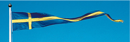 Korsvimpel Sverige, 200x50 cm