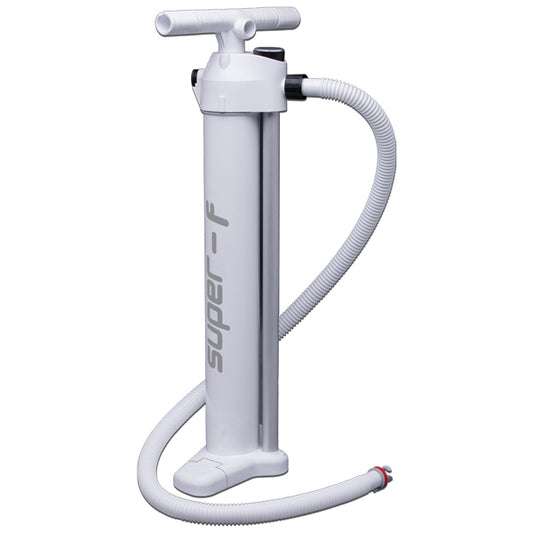 Super-F Handpump med manometer til SUP  2 bar 2x2100cc Vit
