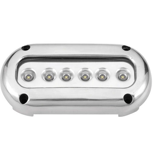 Undervattensbelysning utanpåliggande 14,2 W 10-30 V 6 LED vit