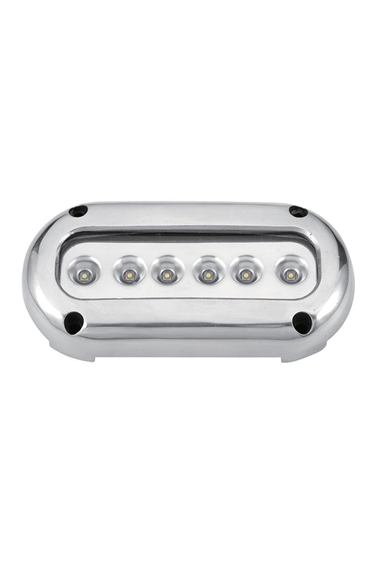 Undervattensbelysning utanpåliggande 14,2 W 10-30 V 6 LED blå