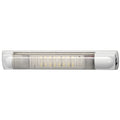 Hella vit LED fluo armatur med strömbrytare 10-31V 3