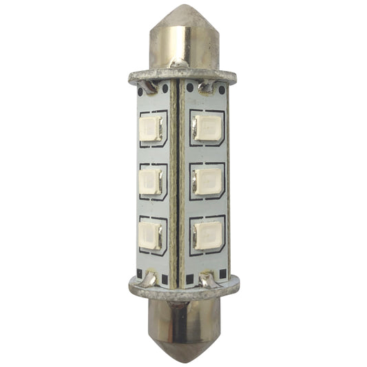 1852 LED-lantern pinol/spollampa 42mm 10-36V 1,2/10W grön - 2 st.