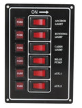 Strömpanel 6 kontakt vertikal