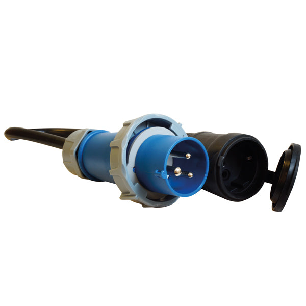 1852 CEE 220V hane IP67 til Schuko hona - 2
