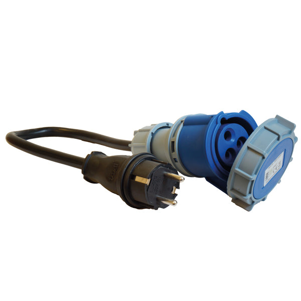 1852 CEE 220V hona IP67 til Schuko hane - 2.5mm2 kabel 0