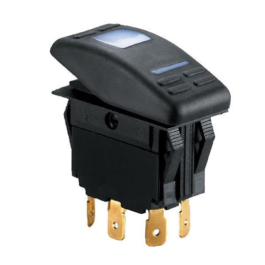 Kontakt 4-polig med LED -on - off 12 V max 15a