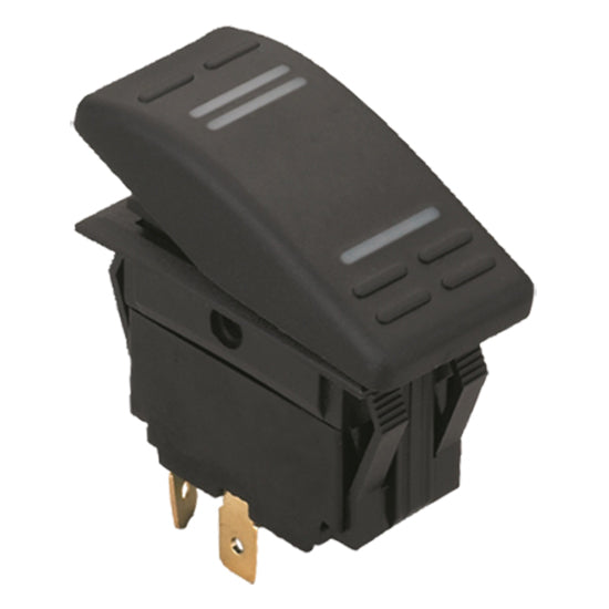 Kontakt 6-polig med LED on - off on 12 V max 15a