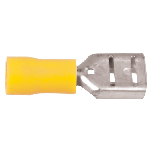 Flatstiftskontakt hona gul 6,4x0,8 mm-100