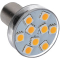 Nauticled vit/röd BA15S Ø32x38mm 10-35V 0