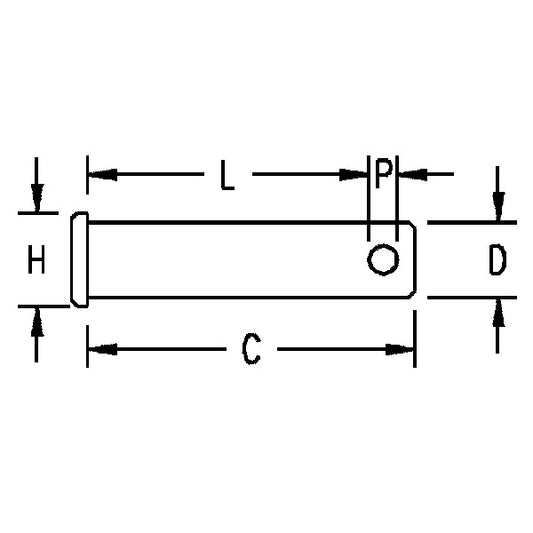 Ronstan riggbult 12,7 (1/2)x25 (1)