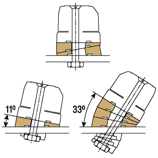 Ronstan Medium, underlagskit, svart