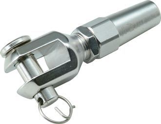Valsfri gaffelterminal 6 mm