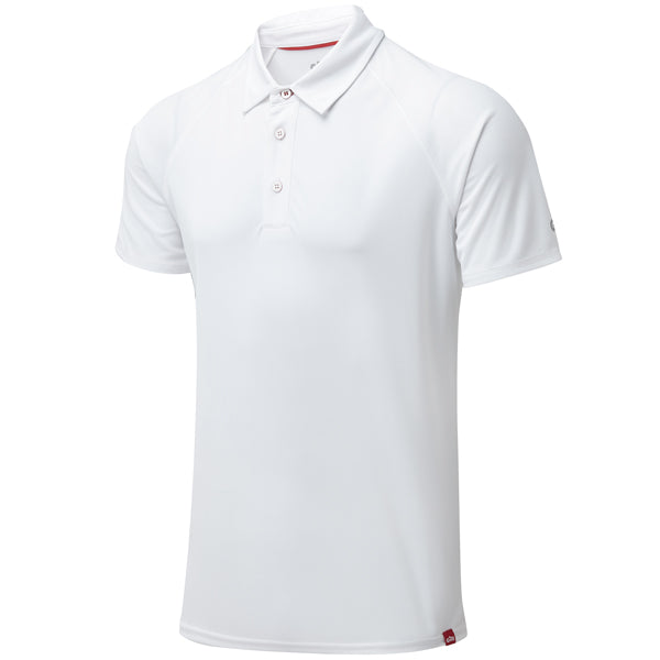 Gill UV008 Herr UV Polo Vit Str XS