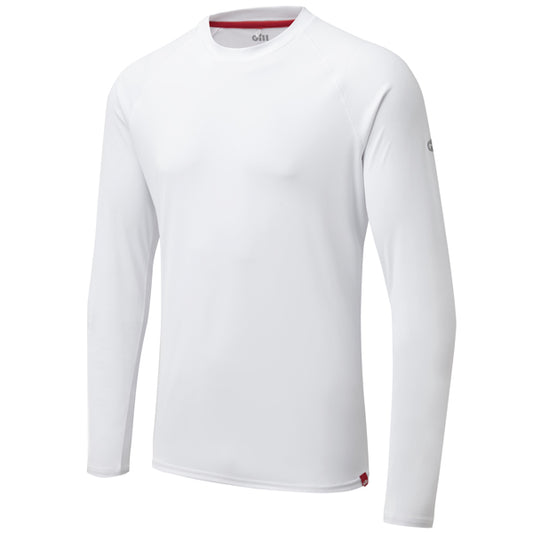 Gill UV011 Herr UV Tec T-Shirt Lång Vit Str L