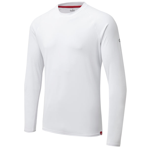 Gill UV011 Herr UV Tec T-Shirt Lång Vit Str XXL