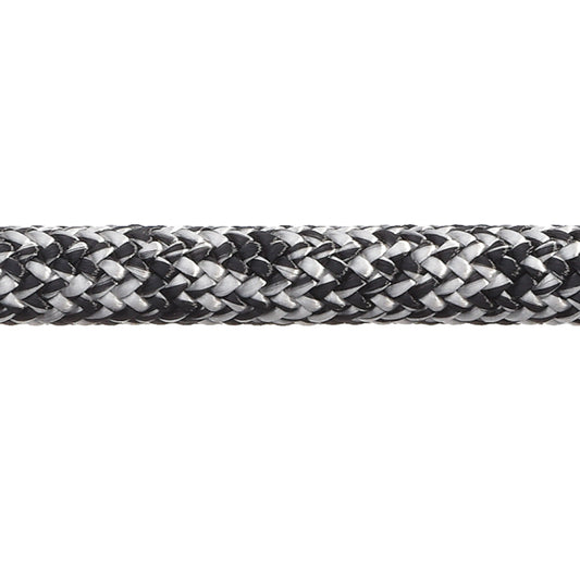 Robline Admiral 7000 Dyneema fall, 10mm svart/vit  - 1m