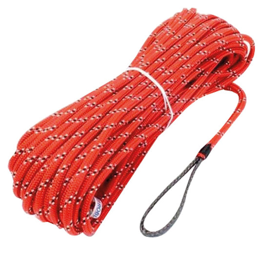 Robline fall med öga röd Ø10mm 30 m