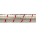Robline elastisk lina 6 mm Vit/Röd 100 m