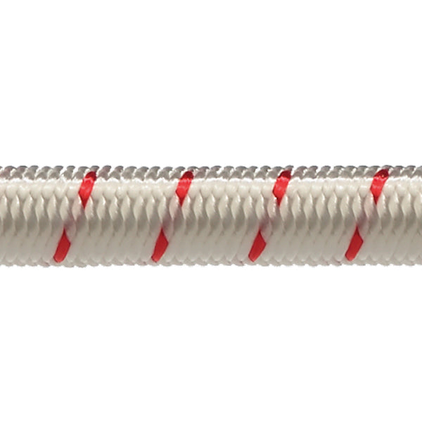 Robline elastisk lina 6 mm Vit/Röd 100 m