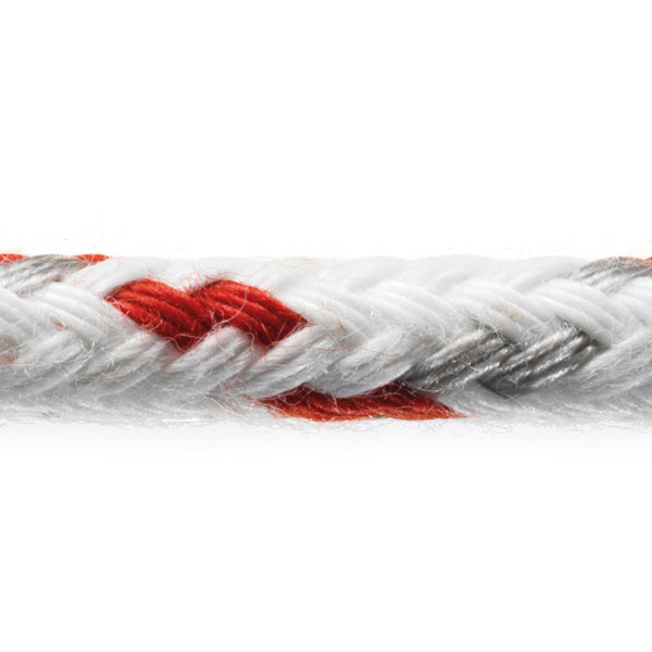 Robline Neptun 500 8mm Vit/Röd 150m