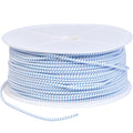 Elastisk lina vit/svart 10 mm - 100 m