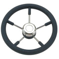 Stålratt m. svart ring Ø35cm