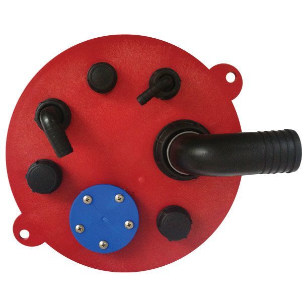 Inspektionslock till bränsletank - rött