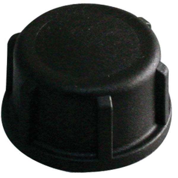Plastlock svart 1/2" gänga