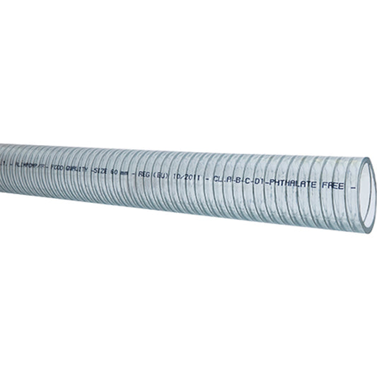 Sug och tryckslang, klar 32mm, rulle 3m