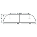 Fenderlist RF 20 x 4mm