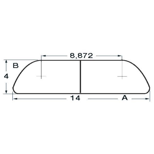 Fenderlist RF 20 x 4mm