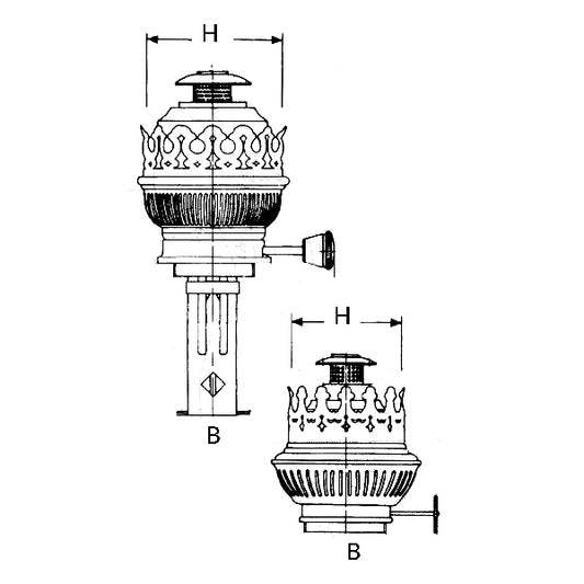 DHR Brännare / sockel e27 glödlampa