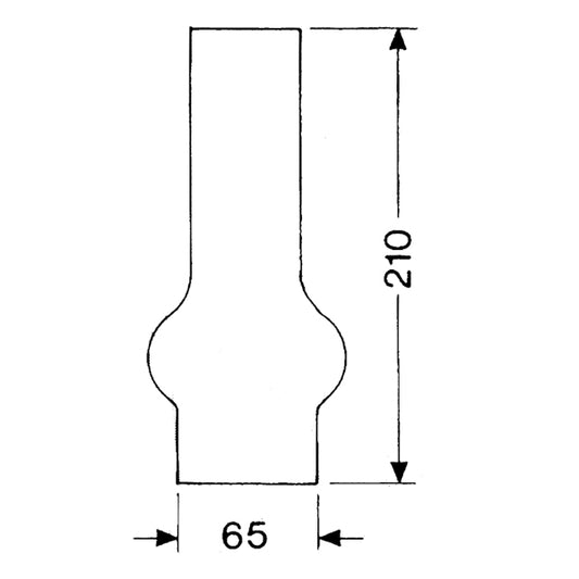 DHR Lampglas 2 x 210 mm